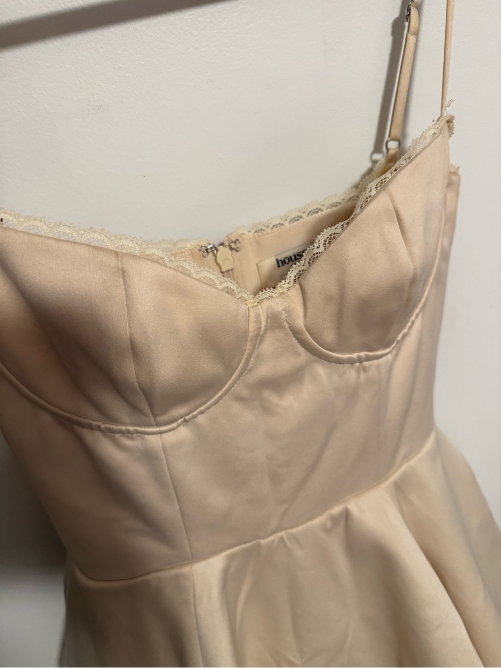 House of CB Minimoiselle Vintage Cream Tulle Mini Dress - Picture 10 of 11